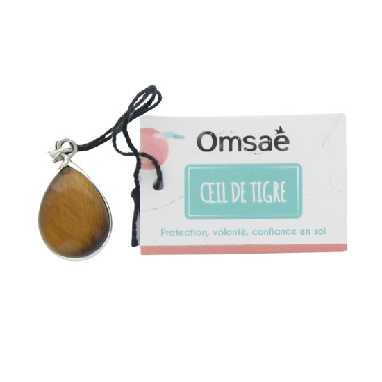Pendentif oeil de tigre argent 925 forme goutte de Herboristerie et Esotérisme à Libourne dans 💎 Bijoux et accessoires ésotér...