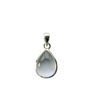 Pendentif cristal de roche argent 925 goutte de Herboristerie et Esotérisme à Libourne dans 💎 Bijoux et accessoires ésotériques