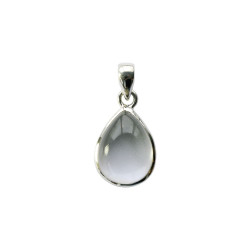 Pendentif cristal de roche argent 925 goutte de Herboristerie et Esotérisme à Libourne dans 💎 Bijoux et accessoires ésotériques