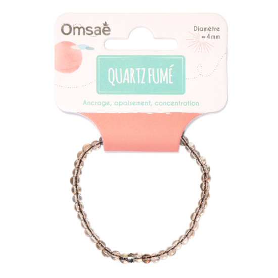 Bracelet quartz fume perles rondes 4 mm de Herboristerie et Esotérisme à Libourne dans 💎 Bijoux et accessoires ésotériques