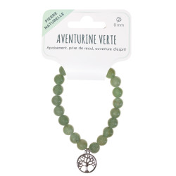 Bracelet aventurine verte +8 mm + arbre de vie de Herboristerie et Esotérisme à Libourne dans 💎 Bijoux et accessoires ésotéri...