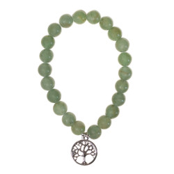 Bracelet aventurine verte +8 mm + arbre de vie de Herboristerie et Esotérisme à Libourne dans 💎 Bijoux et accessoires ésotéri...