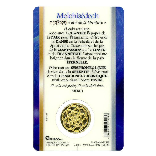 Medaille archange melchisedech de Herboristerie et Esotérisme à Libourne dans 💎 Bijoux et accessoires ésotériques