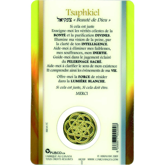 Medaille archange tsaphkiel de Herboristerie et Esotérisme à Libourne dans 💎 Bijoux et accessoires ésotériques