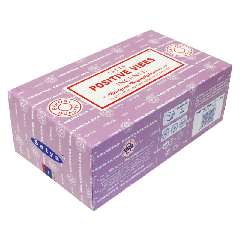 Encens nag champa satya - positive vibes 15 grs de Herboristerie et Esotérisme à Libourne dans Encens et accessoires