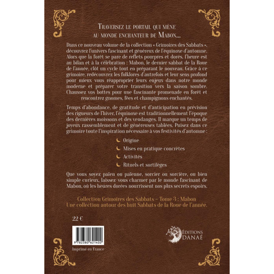 Mabon grimoires des sabbats de Herboristerie et Esotérisme à Libourne dans 🃏 Livres ésotériques, tarots, oracles