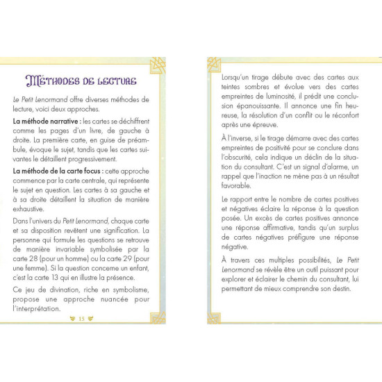 Petit lenormand enchante coffret de Herboristerie et Esotérisme à Libourne dans 🃏 Livres ésotériques, tarots, oracles