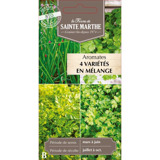 Aromatiques en melange bio - ferme sainte marthe de La Ferme de Sainte Marthe - Graines BIO dans Graines de plantes aromatiques