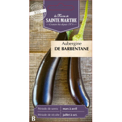 Aubergine de barbentane bio -ferme sainte marthe de La Ferme de Sainte Marthe - Graines BIO dans Graines de Aubergine