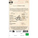 Basilic citron vert bio - ferme sainte marthe de La Ferme de Sainte Marthe - Graines BIO dans Graines de Basilic