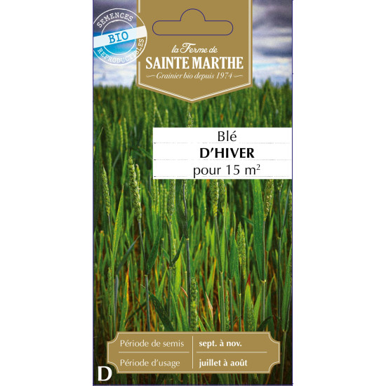 Ble d´hiver bio - ferme sainte marthe de La Ferme de Sainte Marthe - Graines BIO dans Graines de Jachere fleurie