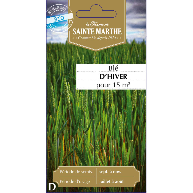 Ble d´hiver bio - ferme sainte marthe de La Ferme de Sainte Marthe - Graines BIO dans Graines de Jachere fleurie
