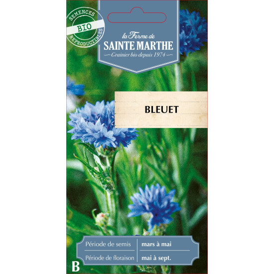 Bleuet bio - ferme sainte marthe de La Ferme de Sainte Marthe - Graines BIO dans Graines de fleurs en B