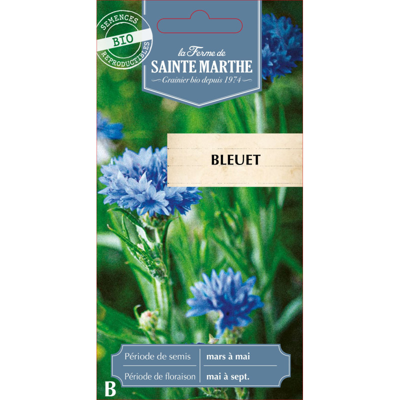 Bleuet bio - ferme sainte marthe de La Ferme de Sainte Marthe - Graines BIO dans Graines de fleurs en B