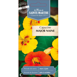 Capucine major naine bio - ferme sainte marthe de La Ferme de Sainte Marthe - Graines BIO dans Graines de fleurs en C