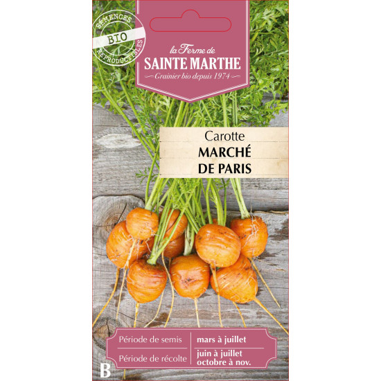 Carotte potagere marche de par bio -sainte marth de La Ferme de Sainte Marthe - Graines BIO dans Graines de Carotte
