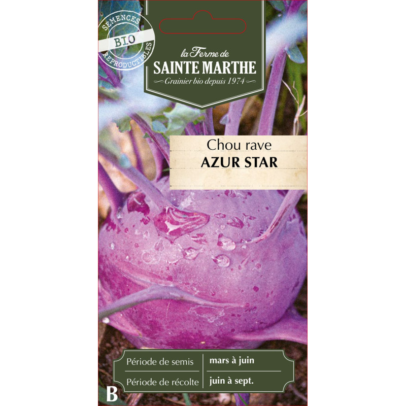 Chou rave azur star bio - ferme sainte marthe de La Ferme de Sainte Marthe - Graines BIO dans Graines de Chou