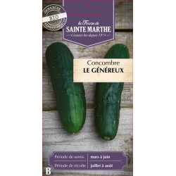 Concombre le genereux bio - ferme sainte marthe de La Ferme de Sainte Marthe - Graines BIO dans Graines de Concombre