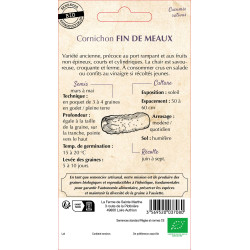 Cornichon fin de meaux bio - ferme sainte marthe de La Ferme de Sainte Marthe - Graines BIO dans Graines de Cornichon