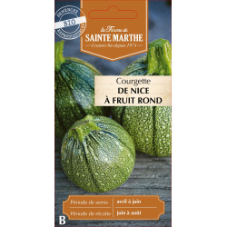 Courgette de nice a fruit rond bio -sainte marth de La Ferme de Sainte Marthe - Graines BIO dans Graines de Courgette - Courge