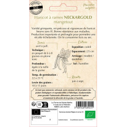 Haricot a rame neckargold 10g -sainte marthe de La Ferme de Sainte Marthe - Graines BIO dans Graines de Haricot