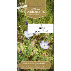 Lin bleu bio - ferme sainte marthe de La Ferme de Sainte Marthe - Graines BIO dans Graines de Jachere fleurie
