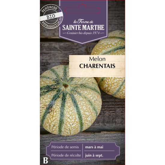 Melon charentais bio - ferme sainte marthe de La Ferme de Sainte Marthe - Graines BIO dans Graines de Melon