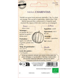 Melon charentais bio - ferme sainte marthe de La Ferme de Sainte Marthe - Graines BIO dans Graines de Melon
