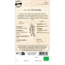 Morelle de balbis bio - ferme sainte marthe de La Ferme de Sainte Marthe - Graines BIO dans Graines de légumes du potager
