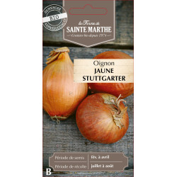 Oignon stuttgarter bio - ferme sainte marthe de La Ferme de Sainte Marthe - Graines BIO dans Oignon - Ail - echalote à semer