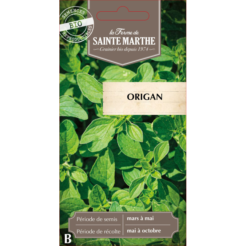 Origan bio - ferme sainte marthe de La Ferme de Sainte Marthe - Graines BIO dans Graines d'autres aromatiques
