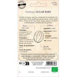 Pastèque sugar baby bio - ferme sainte marthe de La Ferme de Sainte Marthe - Graines BIO dans Graines de Pasteque