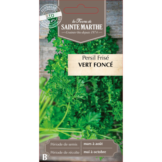 Persil frise vert fonce bio -ferme sainte marthe de La Ferme de Sainte Marthe - Graines BIO dans Graines de Persil