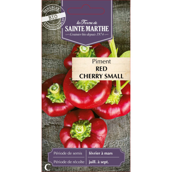 Piment red cherry small bio -ferme sainte marthe de La Ferme de Sainte Marthe - Graines BIO dans Graines de Piment