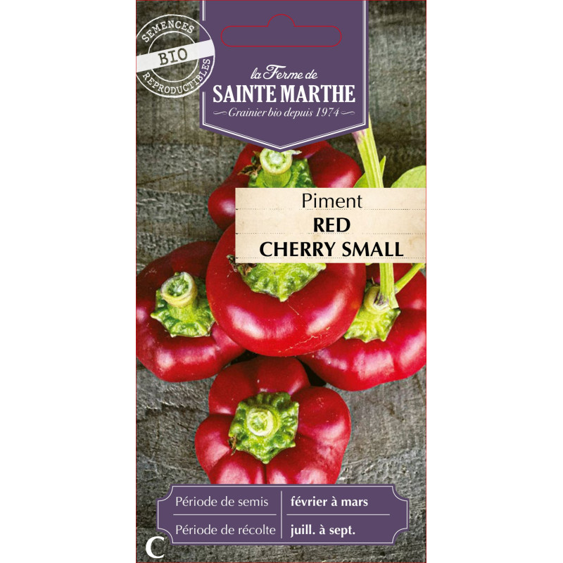Piment red cherry small bio -ferme sainte marthe de La Ferme de Sainte Marthe - Graines BIO dans Graines de Piment