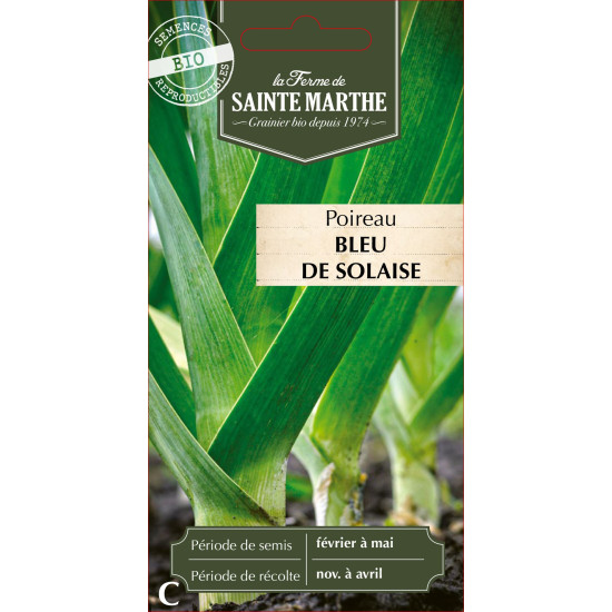 Poireau bleu de solaise bio -ferme sainte marthe de La Ferme de Sainte Marthe - Graines BIO dans Graines de Poireau