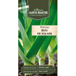 Poireau bleu de solaise bio -ferme sainte marthe de La Ferme de Sainte Marthe - Graines BIO dans Graines de Poireau
