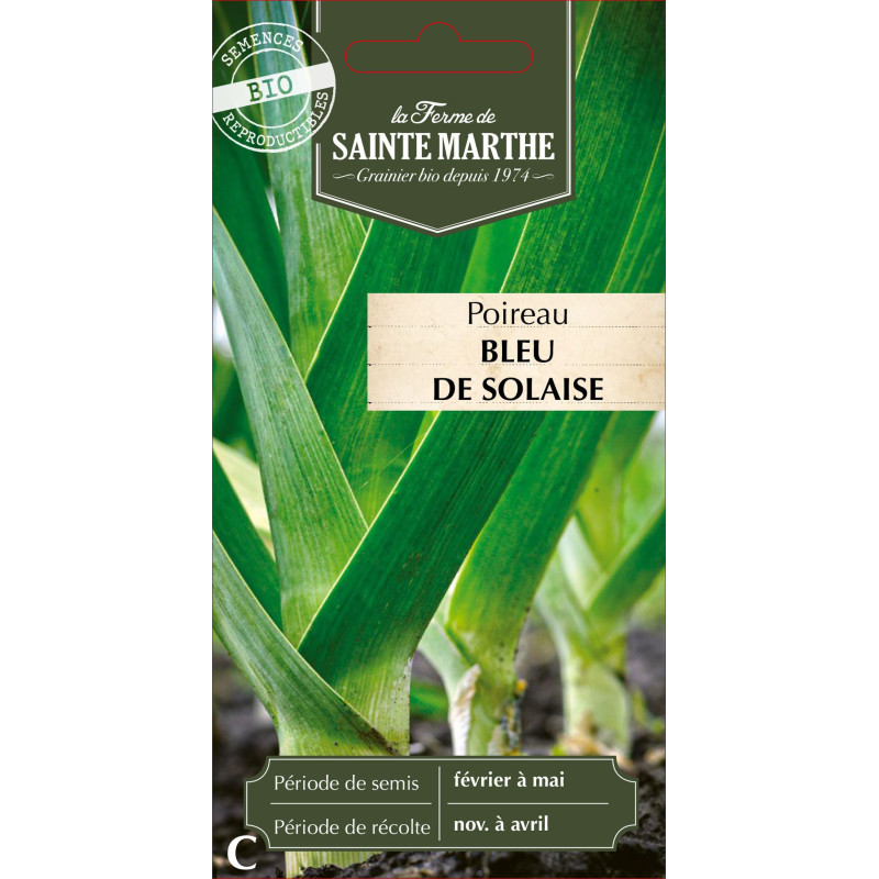 Poireau bleu de solaise bio -ferme sainte marthe de La Ferme de Sainte Marthe - Graines BIO dans Graines de Poireau