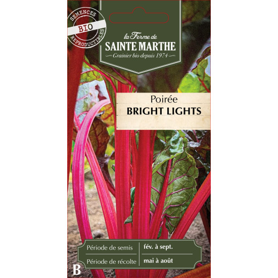 Poiree bright lights bio - ferme sainte marthe de La Ferme de Sainte Marthe - Graines BIO dans Graines de Poiree
