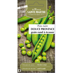 Pois nain douce provence bio 80g - sainte marthe de La Ferme de Sainte Marthe - Graines BIO dans Graines de Pois