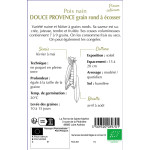 Pois nain douce provence bio 80g - sainte marthe de La Ferme de Sainte Marthe - Graines BIO dans Graines de Pois