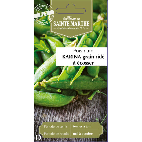 Pois nain grain ride karina bio - sainte marthe de La Ferme de Sainte Marthe - Graines BIO dans Graines de Pois