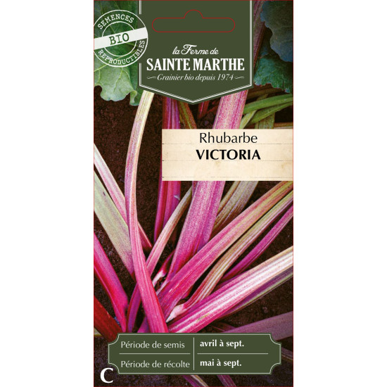 Rhubarbe geante victoria bio -ferme sainte marth de La Ferme de Sainte Marthe - Graines BIO dans Graines de légumes feuilles ...