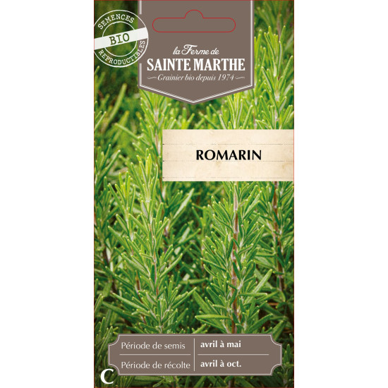 Romarin bio - ferme sainte marthe de La Ferme de Sainte Marthe - Graines BIO dans Graines de Romarin