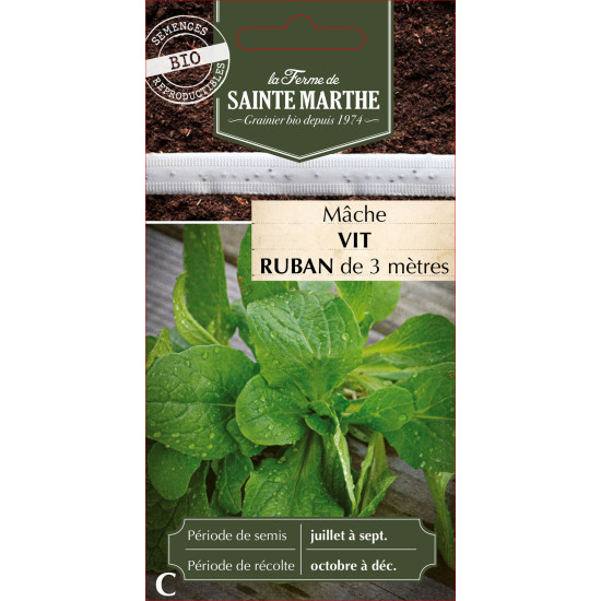 Ruban mache vit bio - ferme sainte marthe de La Ferme de Sainte Marthe - Graines BIO dans Graines de Mache