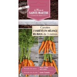 Ruban melange carotte bio -sainte marthe de La Ferme de Sainte Marthe - Graines BIO dans Graines de Carotte