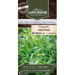 Ruban roquette sauvage bio - ferme sainte marthe de La Ferme de Sainte Marthe - Graines BIO dans Graines de Roquette