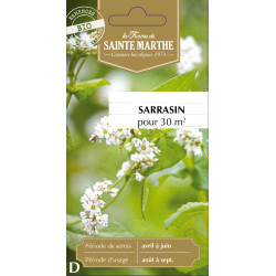 Sarrasin esculentum bio - ferme sainte marthe de La Ferme de Sainte Marthe - Graines BIO dans Graines de Jachere fleurie