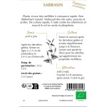Sarrasin esculentum bio - ferme sainte marthe de La Ferme de Sainte Marthe - Graines BIO dans Graines de Jachere fleurie