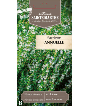 Sarriette annuelle bio - ferme sainte marthe de La Ferme de Sainte Marthe - Graines BIO dans Graines d'autres aromatiques